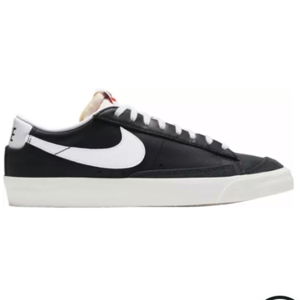 Nike Blazer Low '77 Suede Black/White-White Youth 6.5 streetwear Gym sportswear
